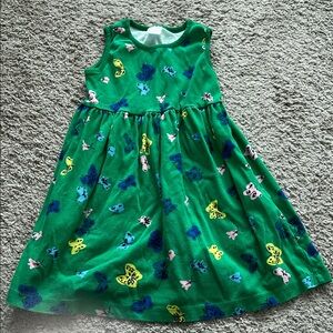 Hanna Andersson Green Sleeveless Butterfly Dress